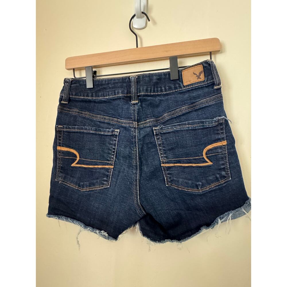 American Eagle Dark Wash Denim Shorts Women’s Size 6 - Picture 2 of 10